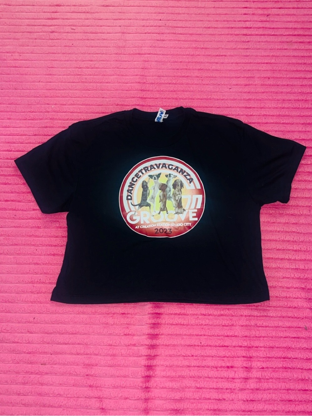 Ideal T Black DanceTravaganza Groove 2023 Graphic Tee